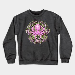 Pink octopus Crewneck Sweatshirt